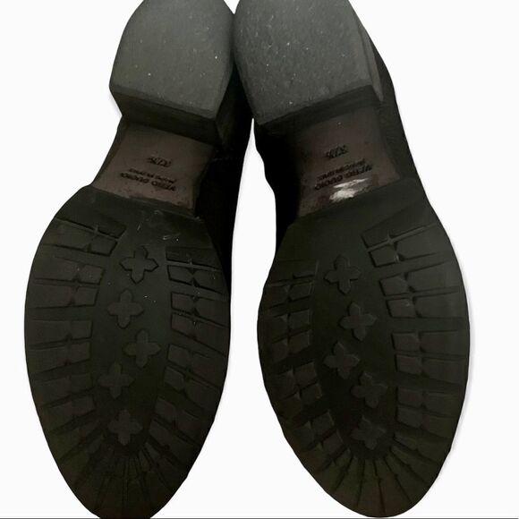 Bryan Blake Black Pebbled Leather Ankle Booties 37.5 - Picture 11 of 13